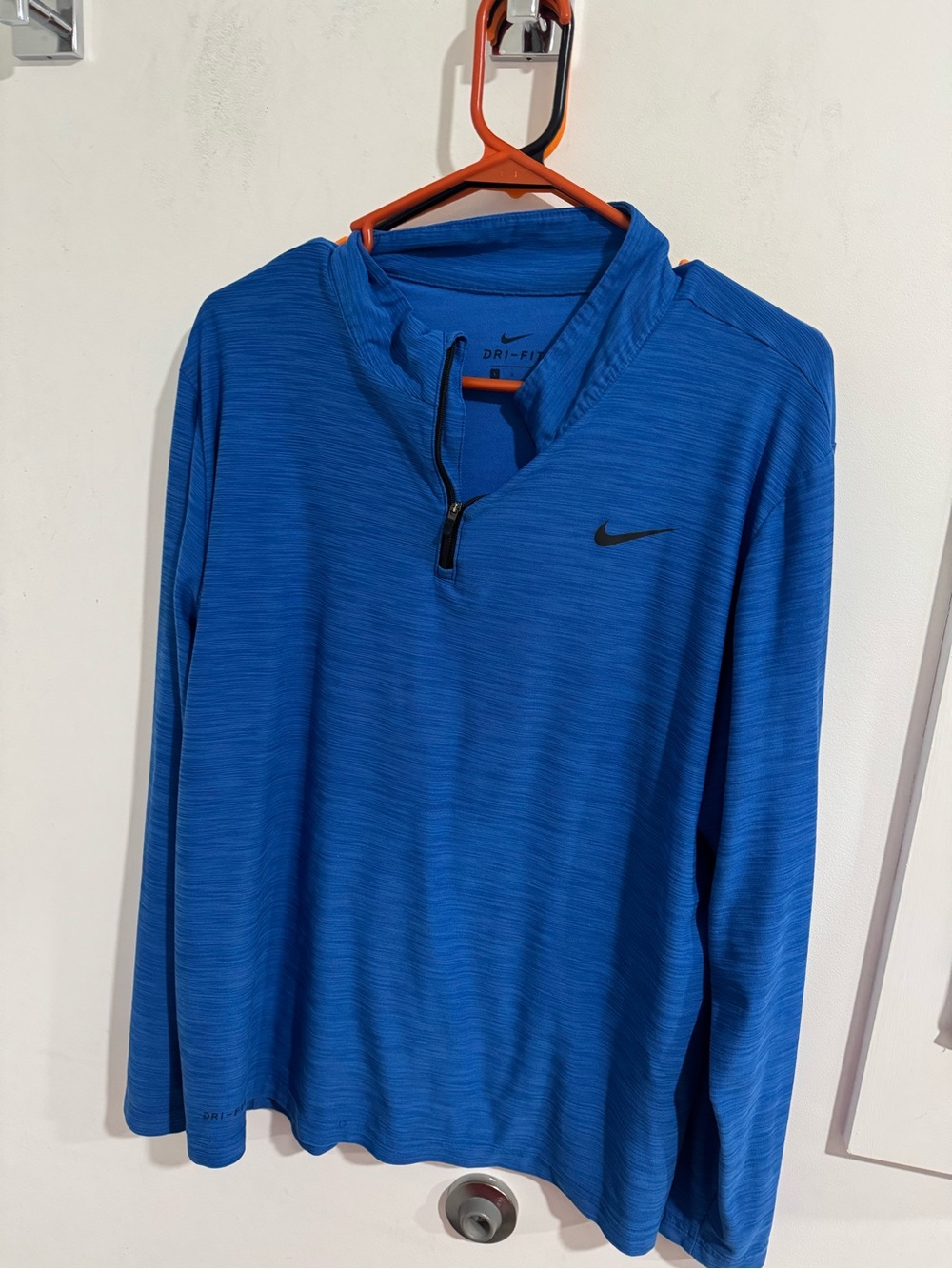 Nike Men’s Royal Blue Quarter-Zip Dri-FIT Pullover